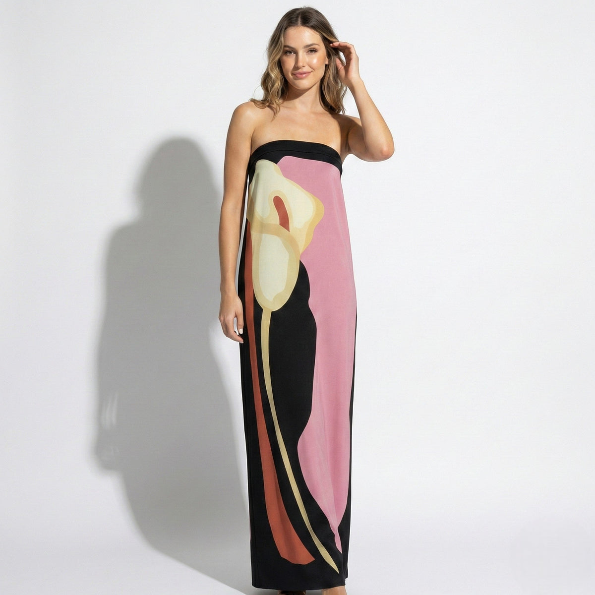 Elegant Collection | Floral Maxi Dress with Sculpted Fit | Effortless Style for Any Occasion 1