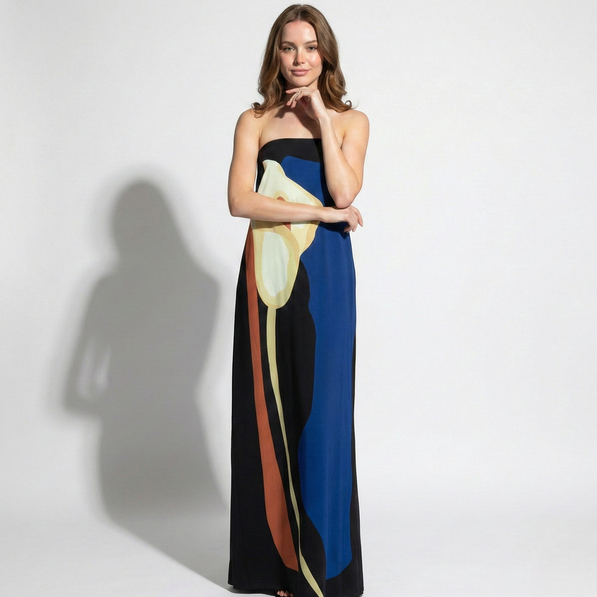 Elegant Collection | Floral Maxi Dress with Sculpted Fit | Effortless Style for Any Occasion 3