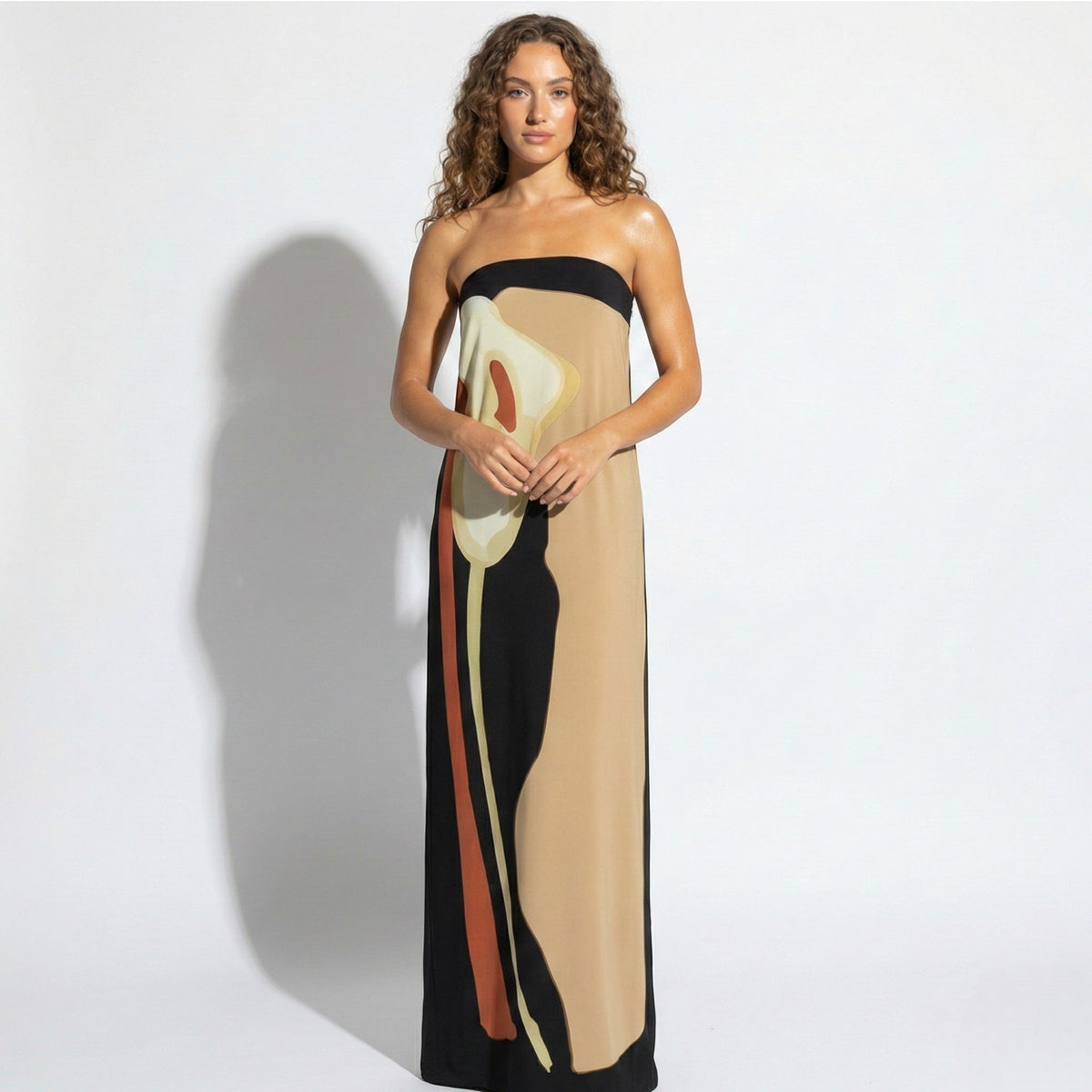 Elegant Collection | Floral Maxi Dress with Sculpted Fit | Effortless Style for Any Occasion 4