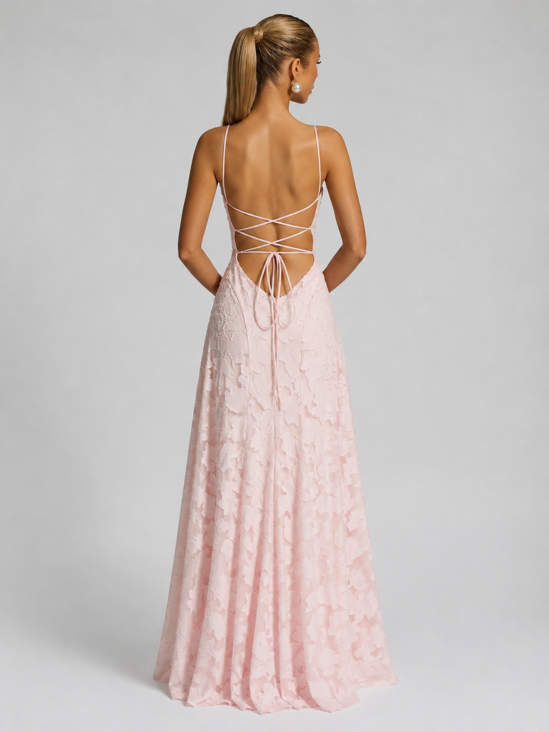 Elegant Floral Maxi Dress | Women's Dress with Sculpted Silhouette for Timeless Style 1