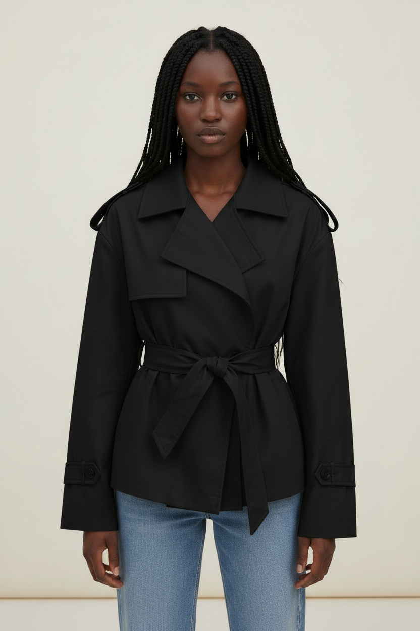 Women's Belted Trench Coat | Classic Longline Outerwear