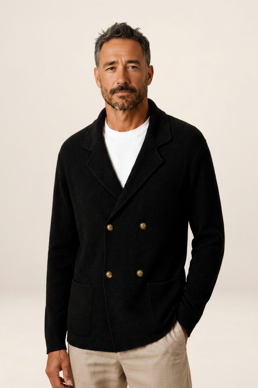 Men's Knit Cardigan Sweater