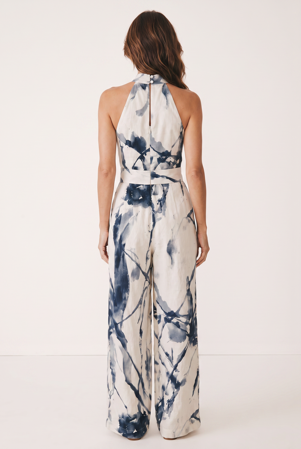 Women's Jumpsuit with Halter Neckline & Wide-Leg Design | Comfortable Fit for Summer Style