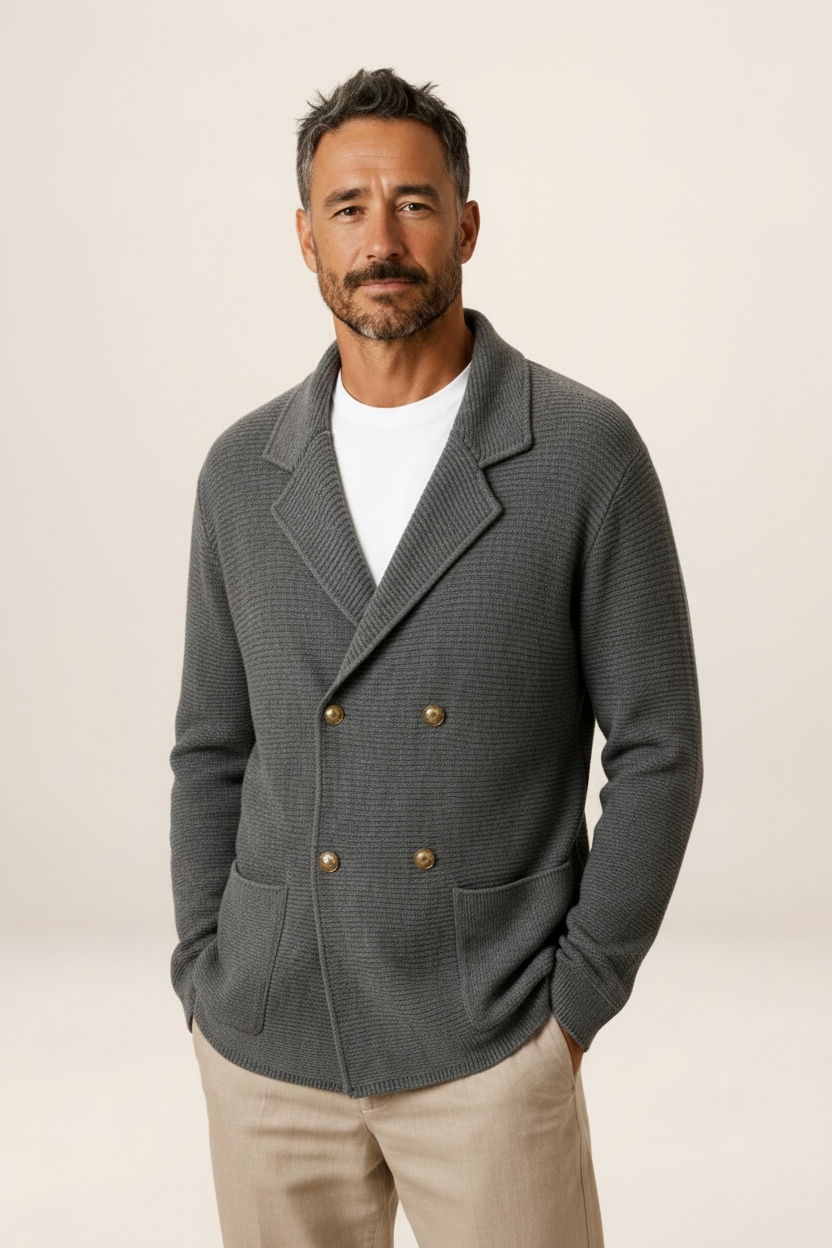 Men's Knit Cardigan Sweater