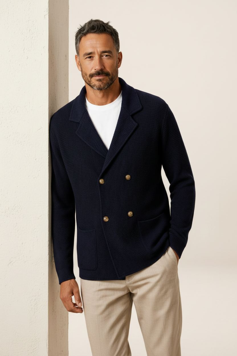 Men's Knit Cardigan Sweater