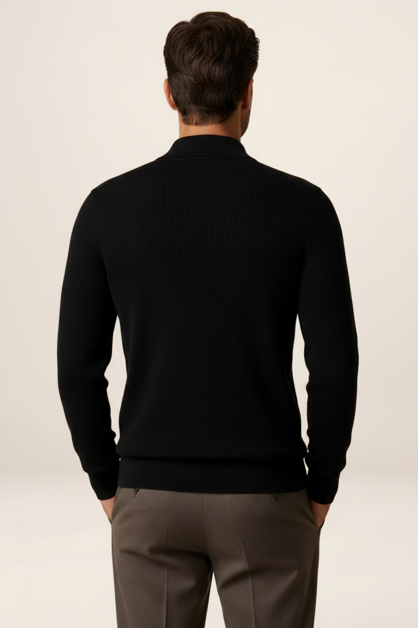 Men's Knit Cardigan – V-Neck Button Front Long Sleeve Sweater | Evermontia