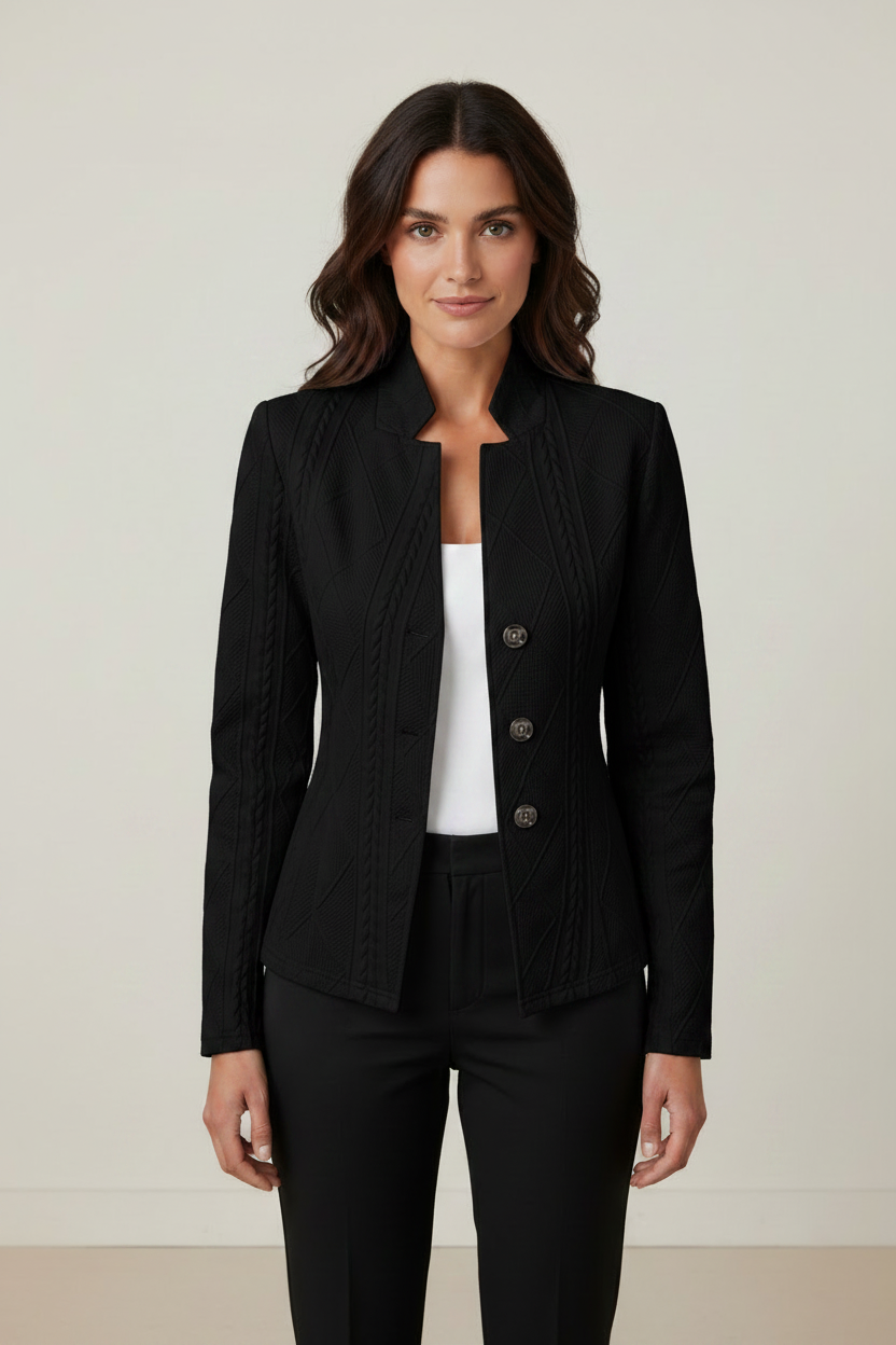 Elegant Women's Blazer with Textured Fabric | Tailored Fit for Effortless Style