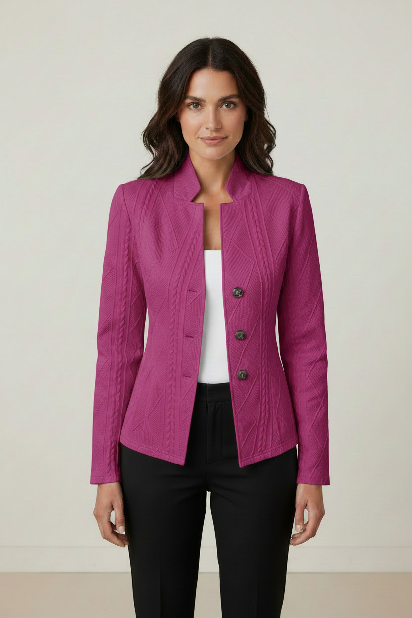 Elegant Women's Blazer with Textured Fabric | Tailored Fit for Effortless Style
