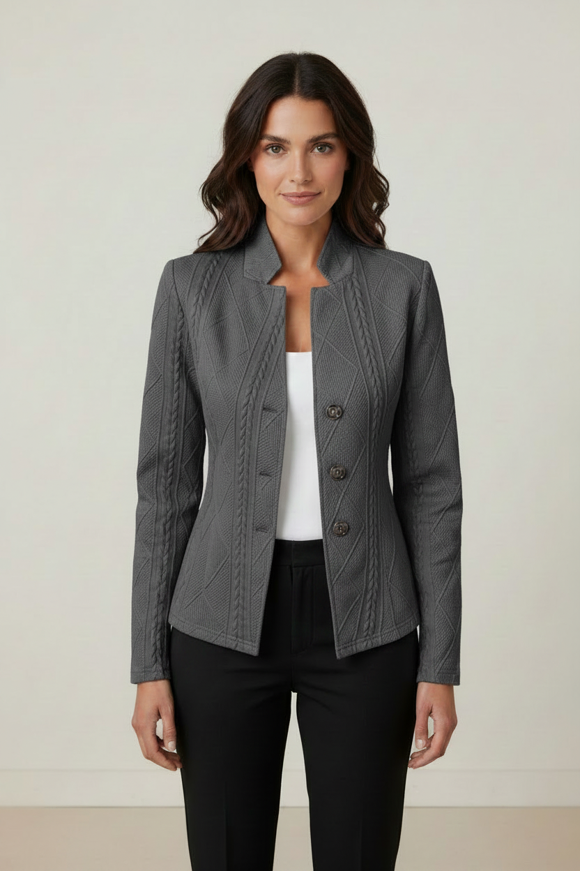 Elegant Women's Blazer with Textured Fabric | Tailored Fit for Effortless Style
