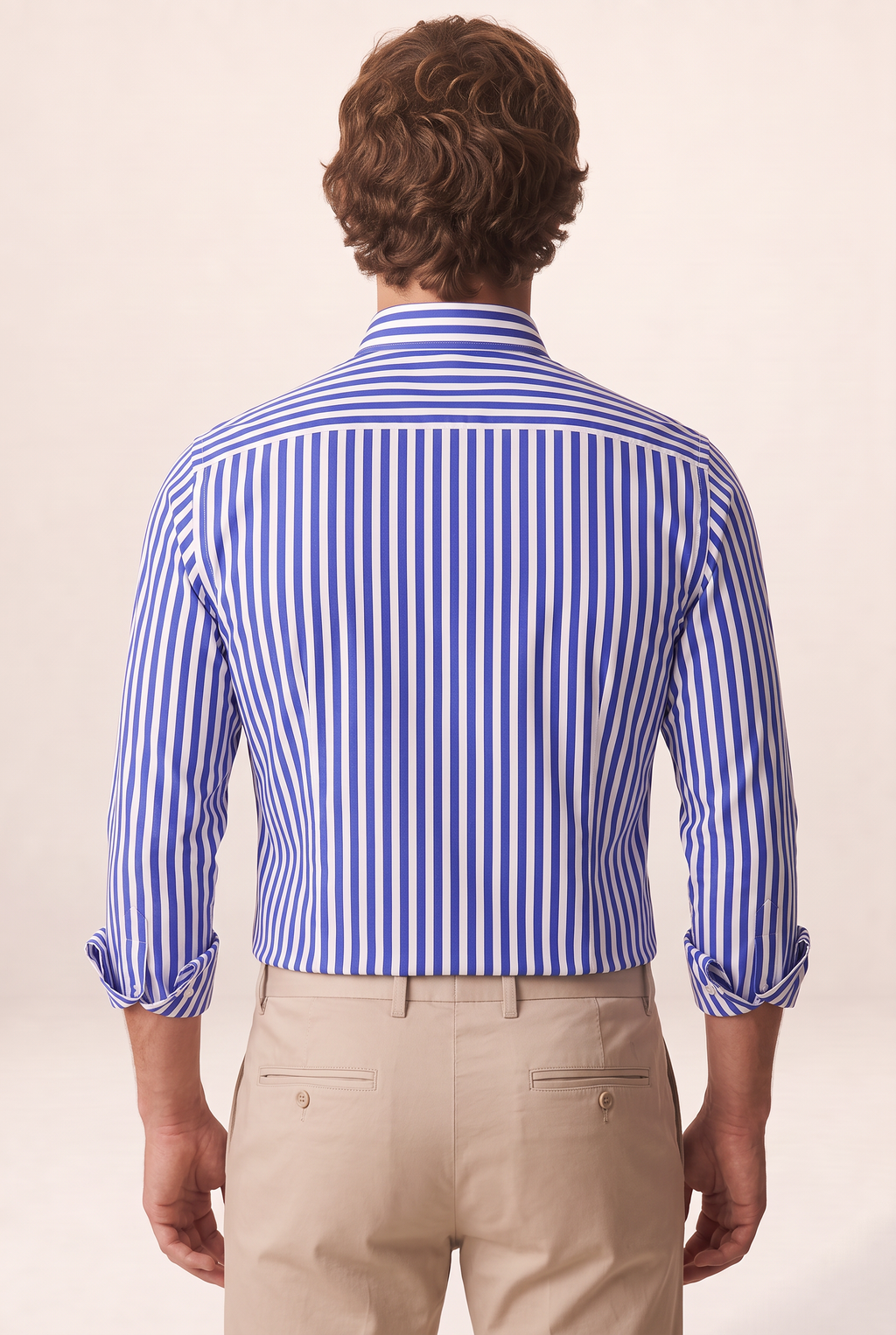 Classic Striped Men's Shirt with Structured Collar | Smart Casual Style for Effortless Dressing