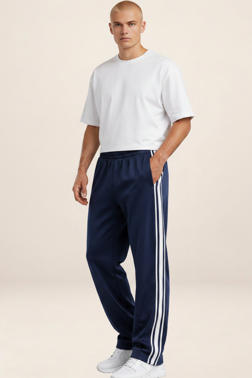 Men's Track Pants with Pockets – Relaxed Fit Sport Trousers