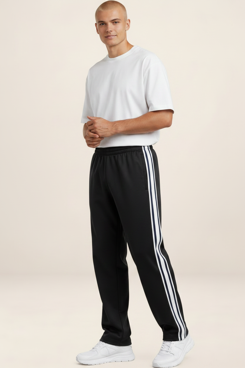 Men's Track Pants with Pockets – Relaxed Fit Sport Trousers