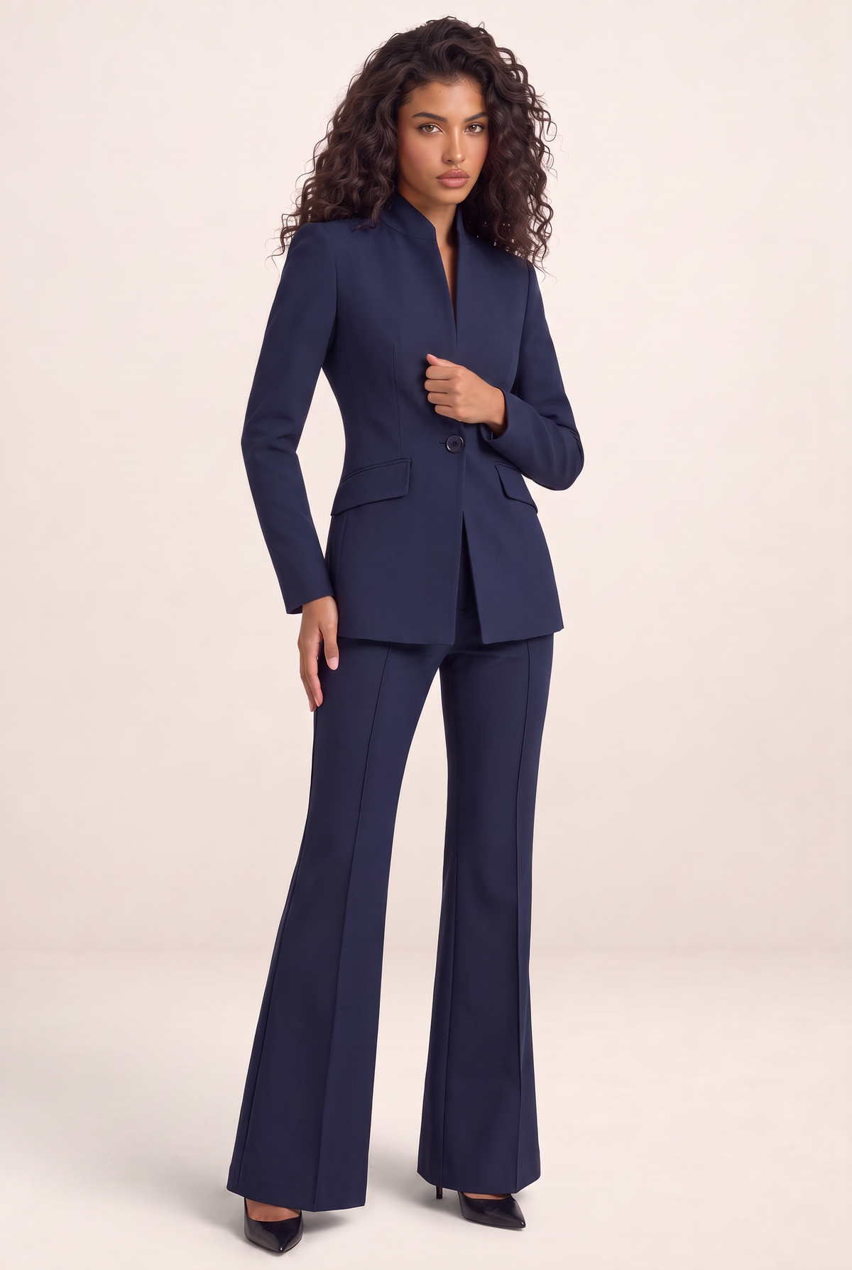 Women’s Tailored Blazer & Trouser Suit Set – Smart Formal Co-Ord
