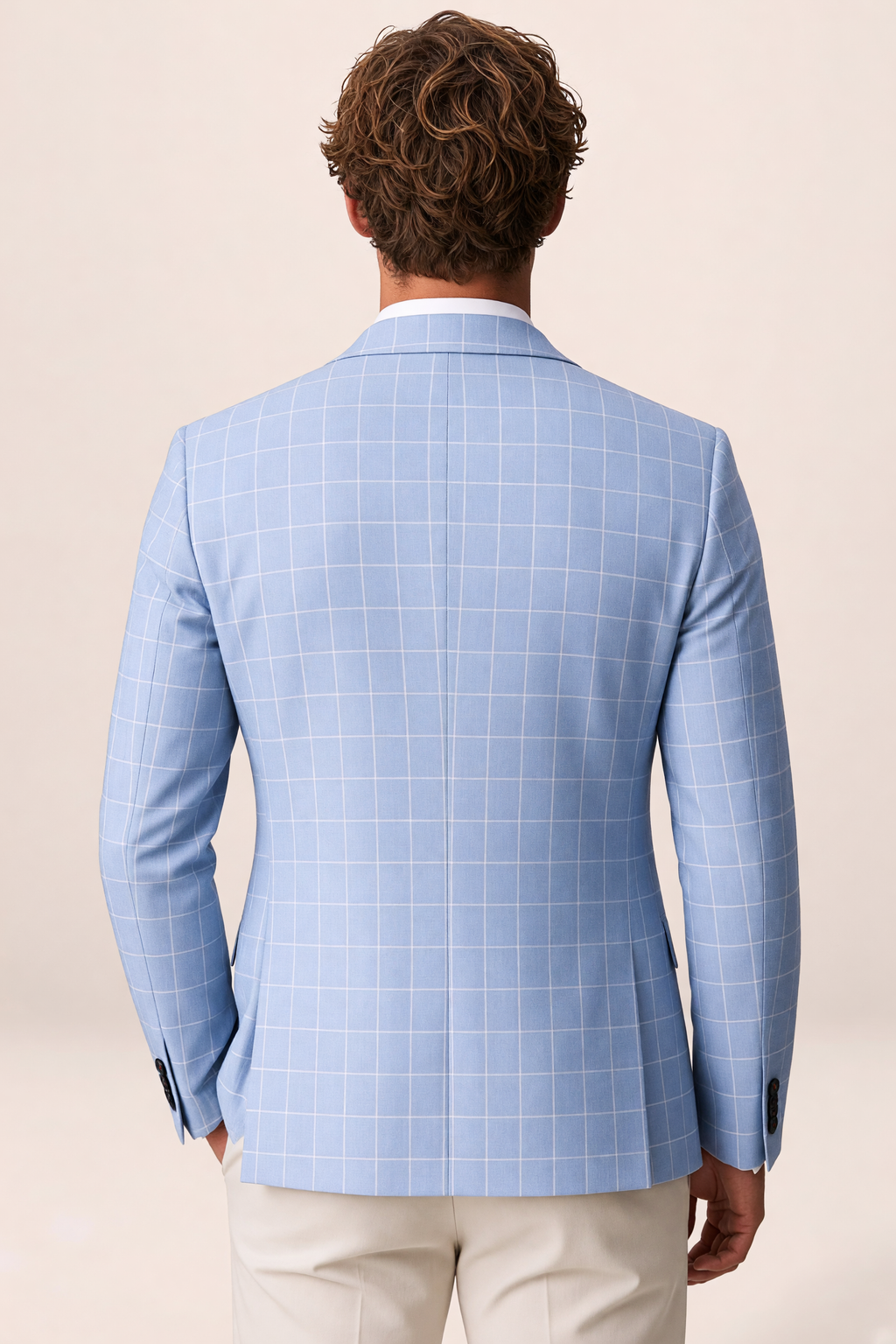 Men's Tailored Windowpane Blazer – Smart Tailored Jacket