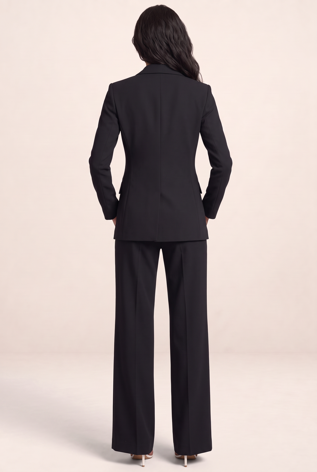 Women’s Tailored Blazer and Wide-Leg Trousers Set – Smart Occasion Style
