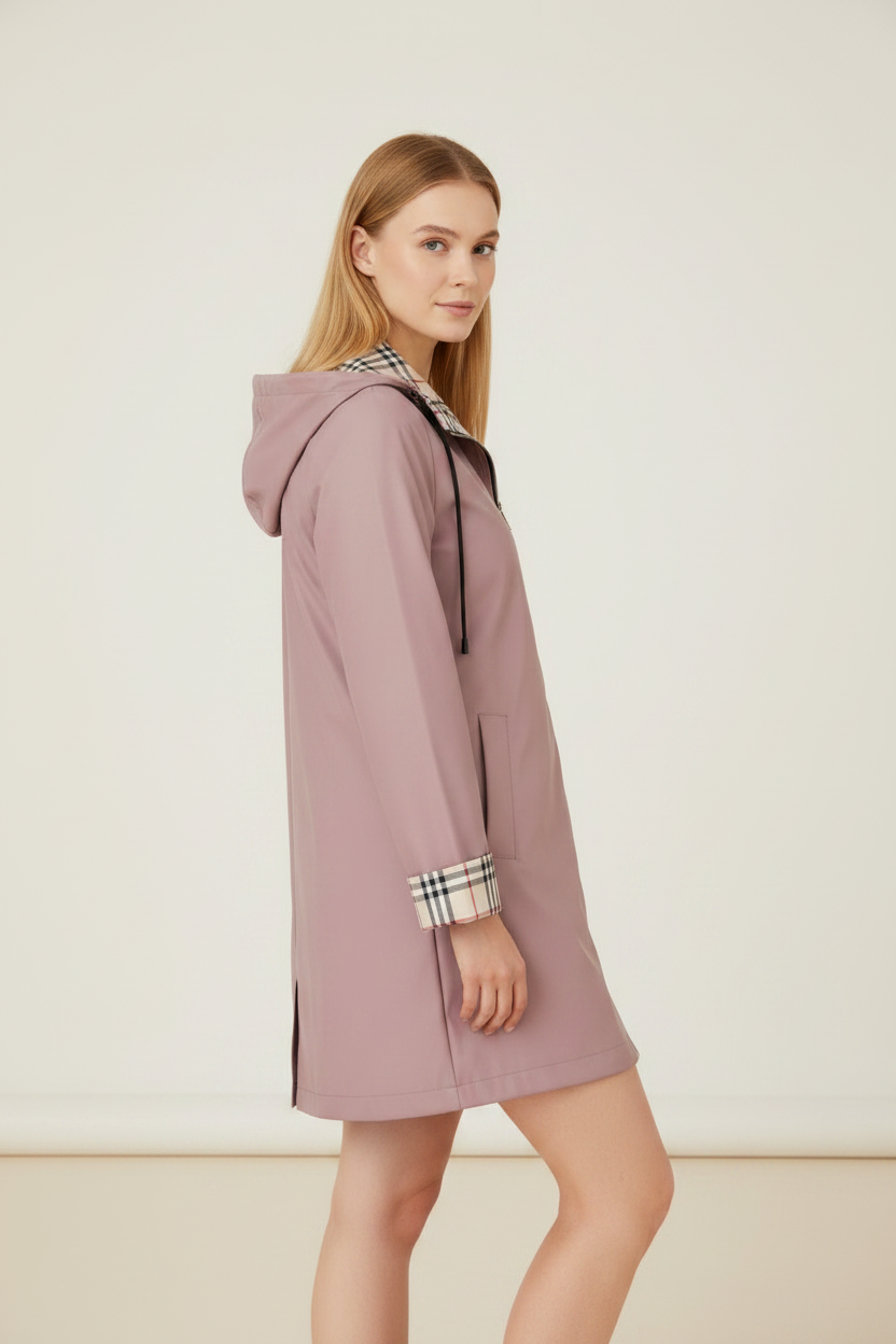 Elegant | Women's Waterproof Coat with Adjustable Hood | Lightweight Design for Everyday Comfort