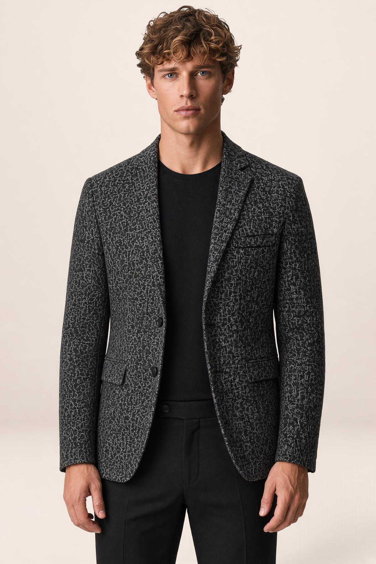Men’s Slim Fit Tailored Blazer – Smart-Casual Structured Jacket