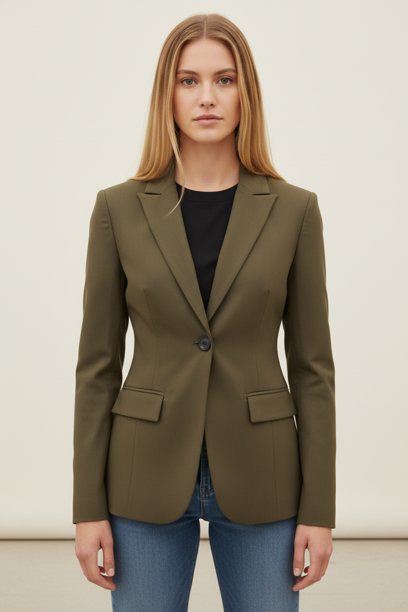Sophisticated Tailored Blazer | Classic Single-Breasted Design for Effortless Style