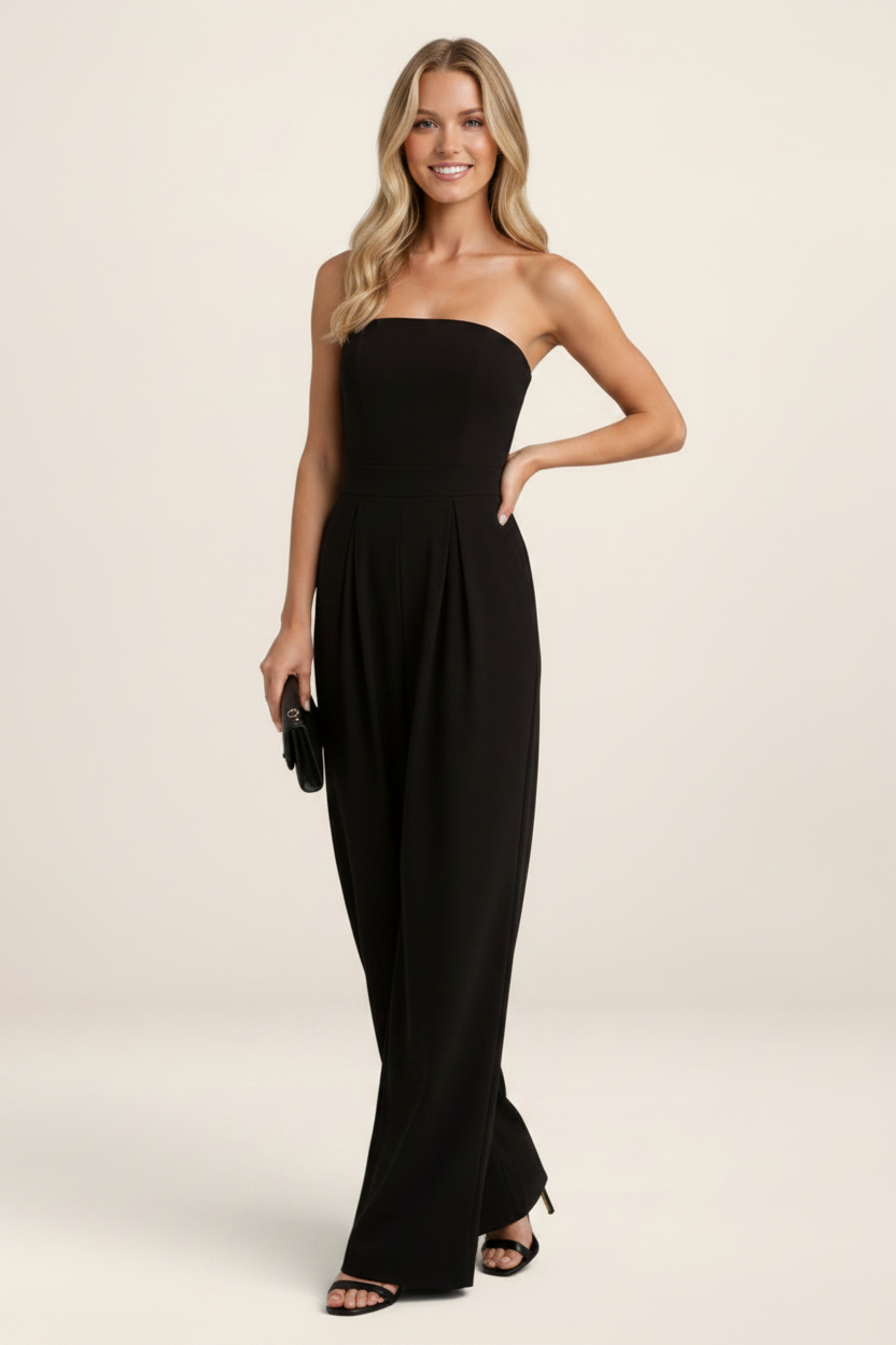 Women's Jumpsuit with Structured Bodice & Wide Legs | Effortless Summer Style for Any Occasion