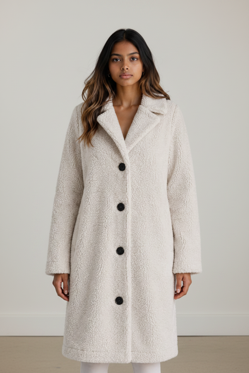 Cozy Essentials | Women's Coat with Soft Teddy Fleece for Stylish Warmth