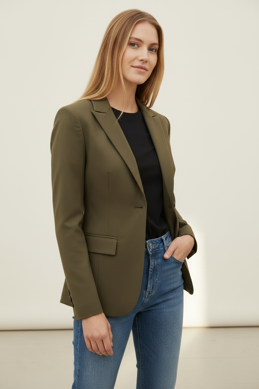 Sophisticated Tailored Blazer | Classic Single-Breasted Design for Effortless Style