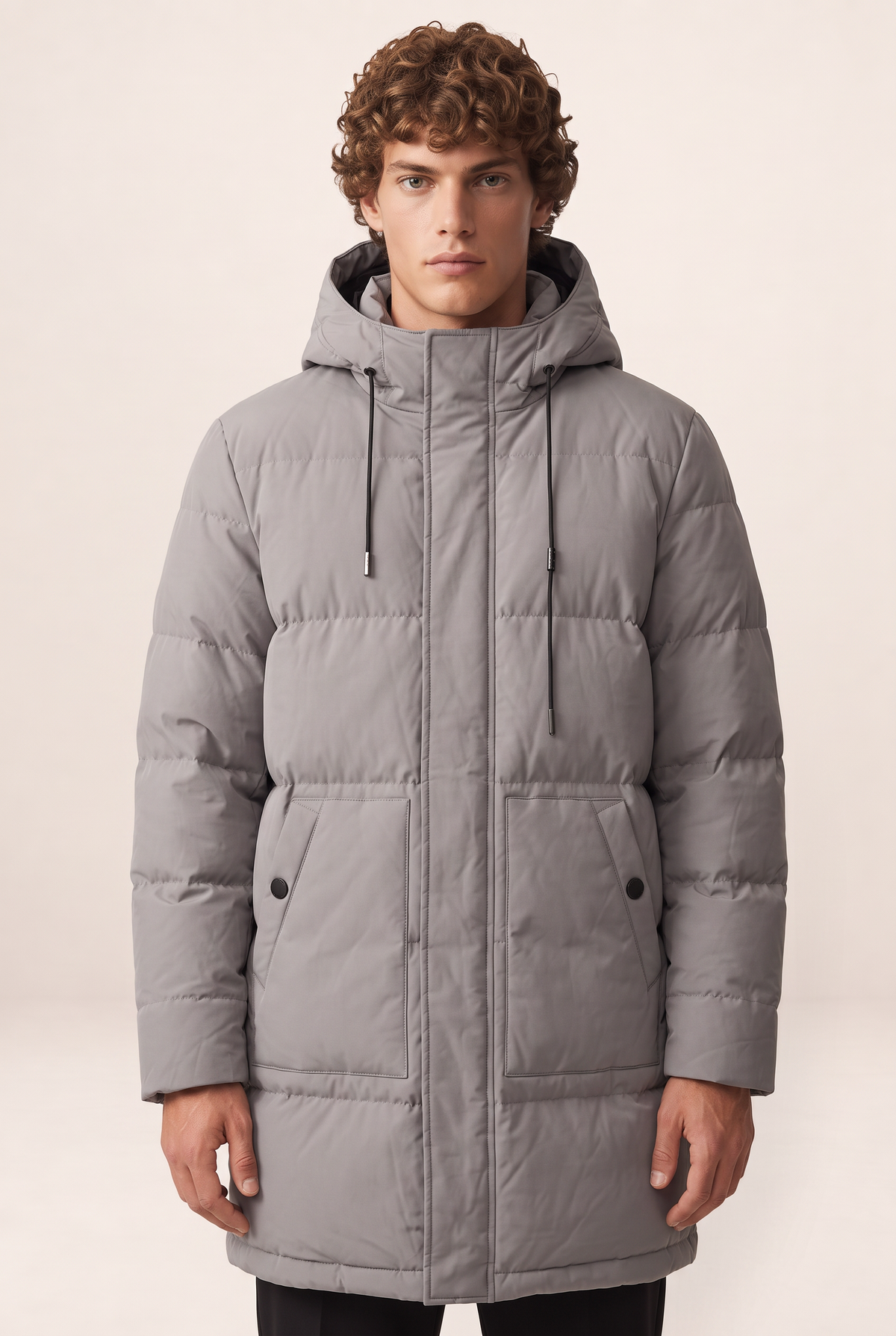 Men's Parka Jacket | Hooded Padded Winter Coat with Adjustable Fit | Insulation for Cold Weather Comfort