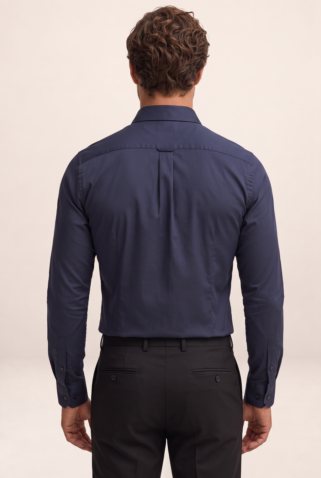 Elegant Men's Dress Shirt with Stretch Fabric & Satin Finish for All-Day Comfort