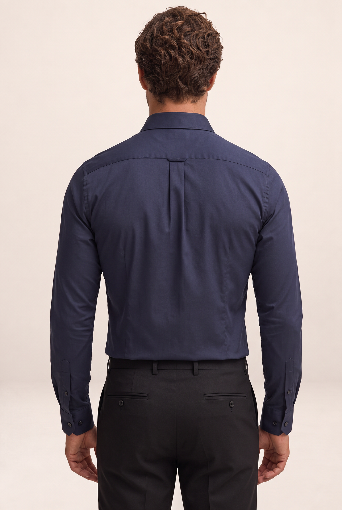 Elegant Men's Dress Shirt with Stretch Fabric & Satin Finish for All-Day Comfort