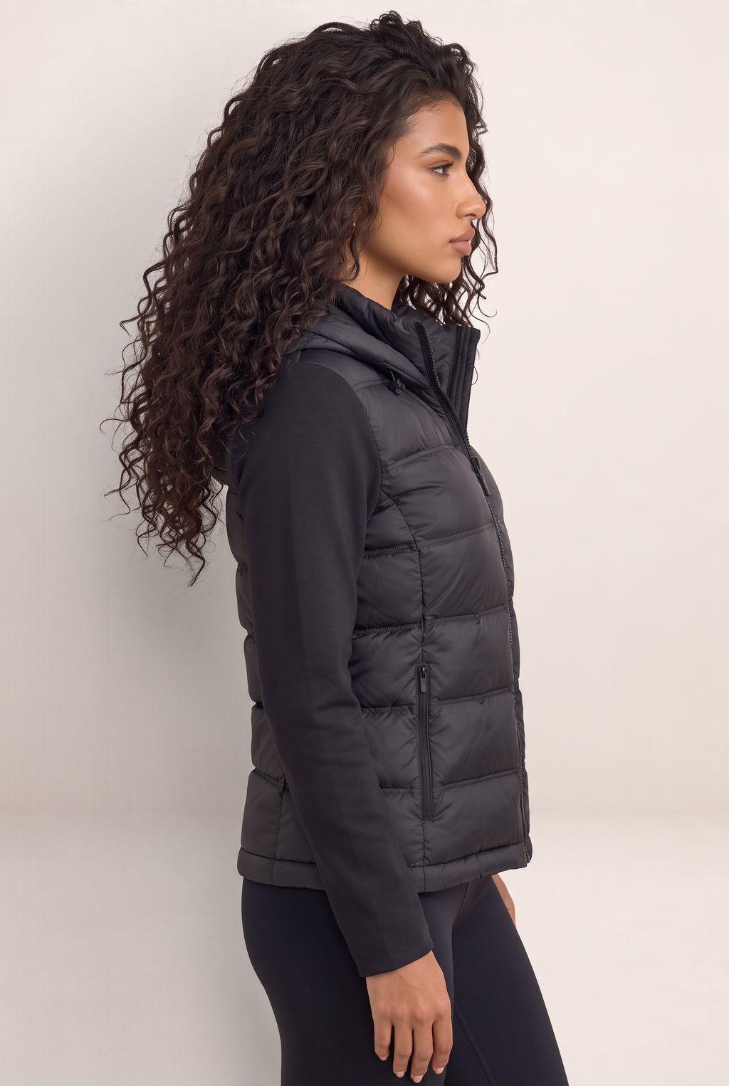 Women’s Hooded Puffer Jacket – Quilted Zip Up Winter Coat