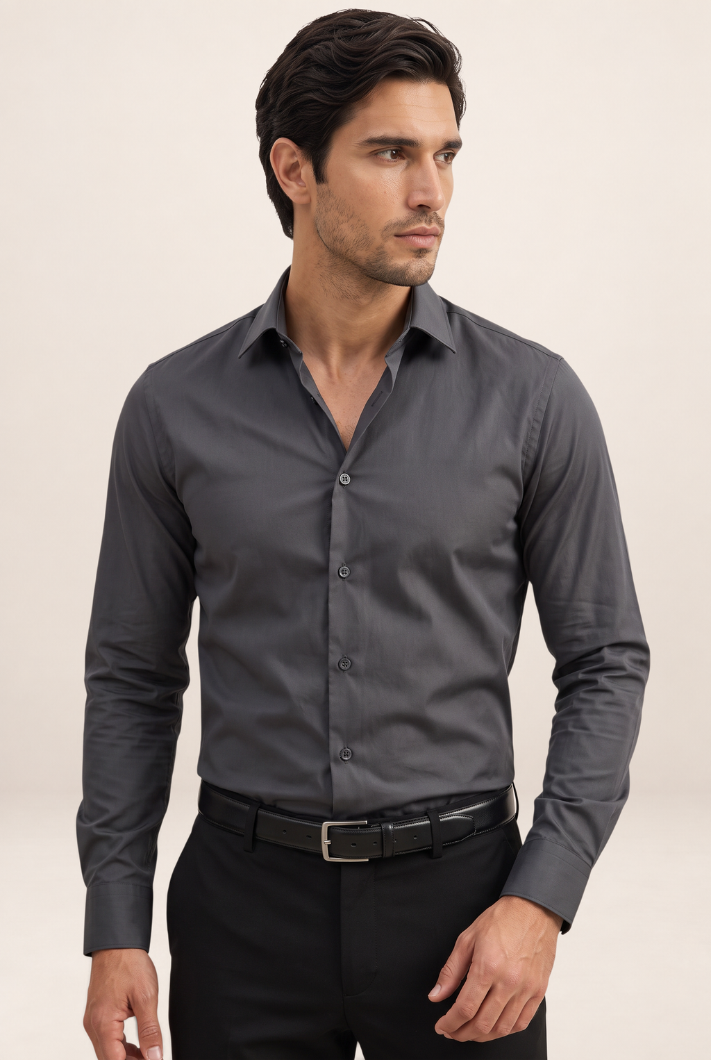 Men's Dress Shirt with Slim Fit & Classic Collar | Versatile Style for Any Occasion