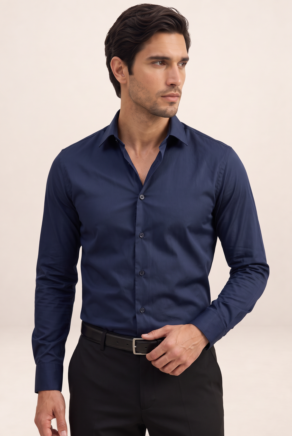 Men's Dress Shirt with Slim Fit & Classic Collar | Versatile Style for Any Occasion