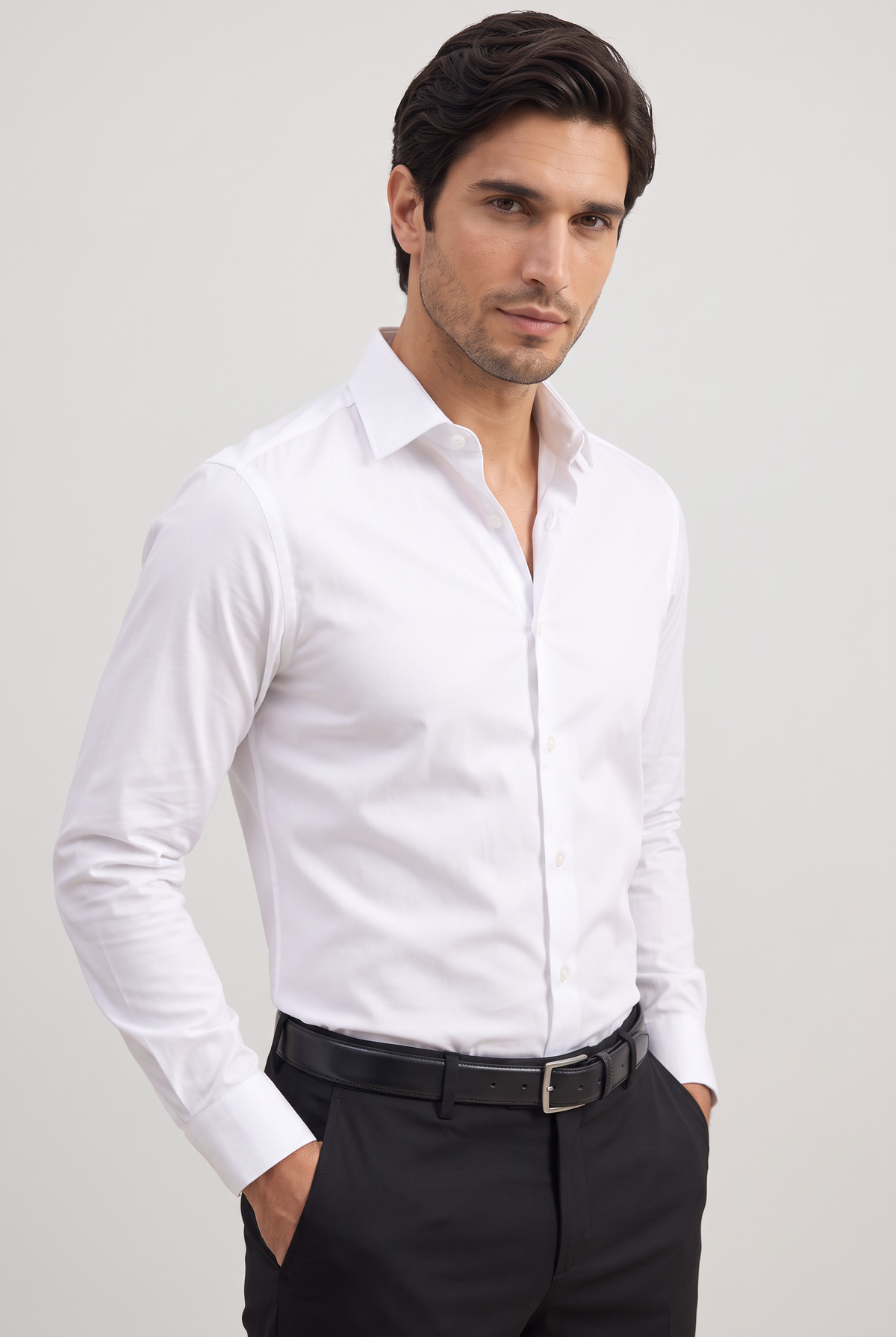 Men's Dress Shirt with Slim Fit & Classic Collar | Versatile Style for Any Occasion