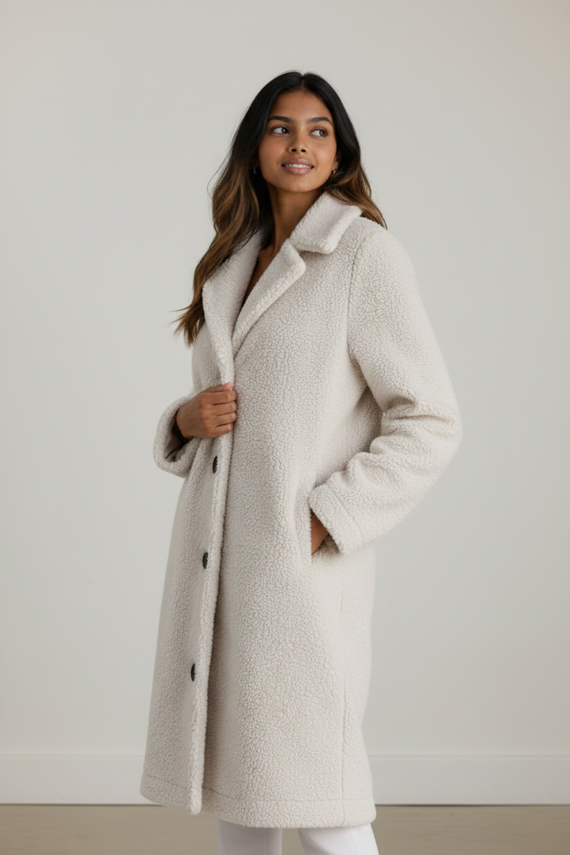 Cozy Essentials | Women's Coat with Soft Teddy Fleece for Stylish Warmth