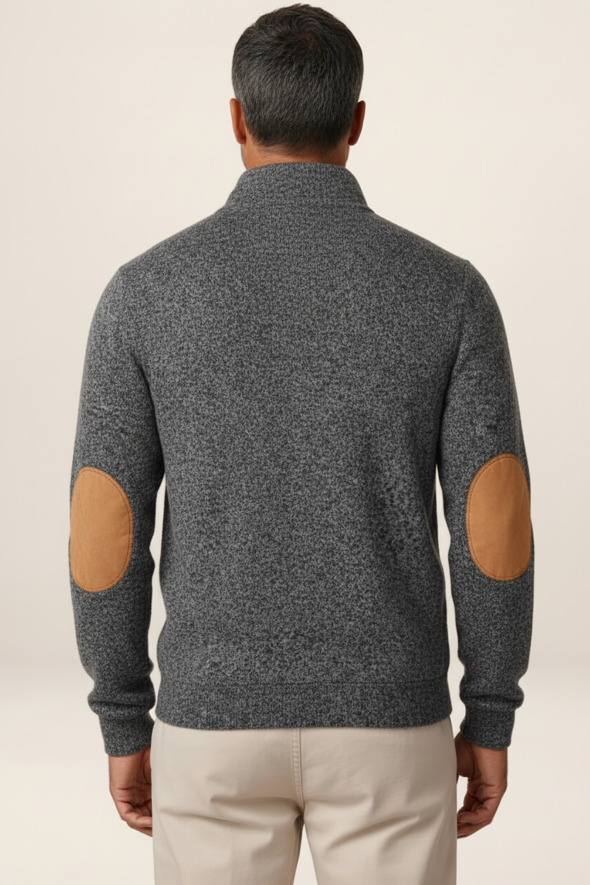 Men's Mock Neck Pullover Layering Sweater