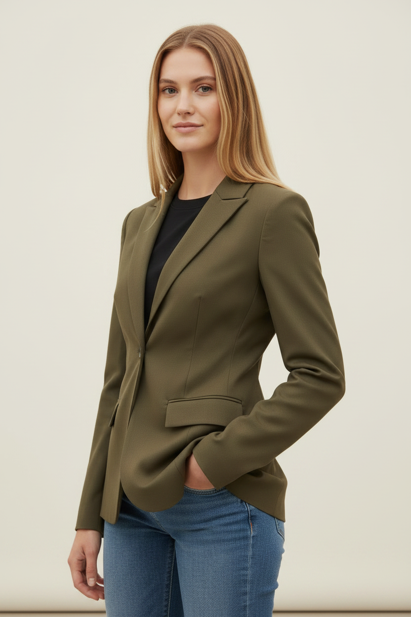 Sophisticated Tailored Blazer | Classic Single-Breasted Design for Effortless Style