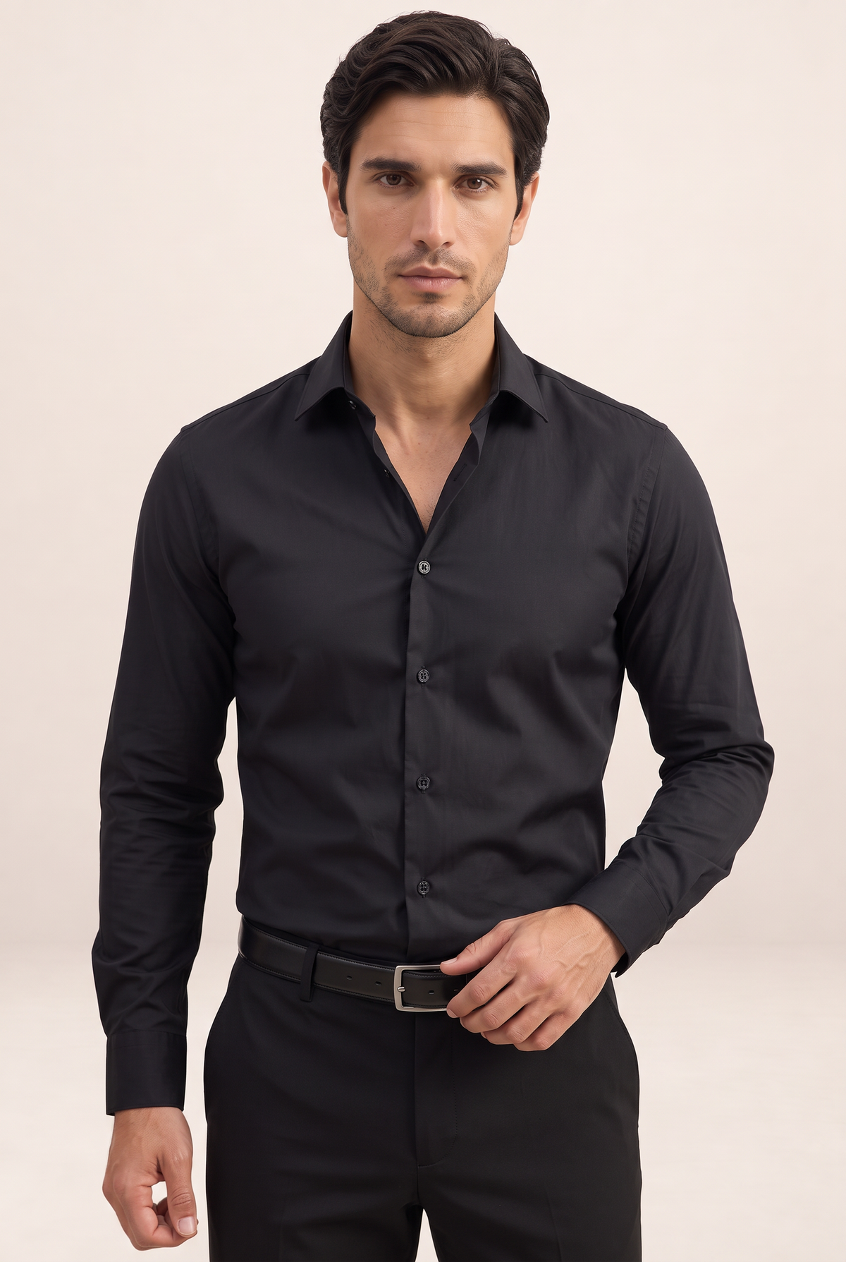 Men's Dress Shirt with Slim Fit & Classic Collar | Versatile Style for Any Occasion