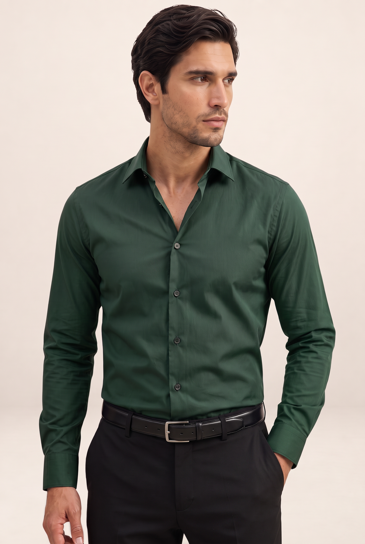 Men's Dress Shirt with Slim Fit & Classic Collar | Versatile Style for Any Occasion