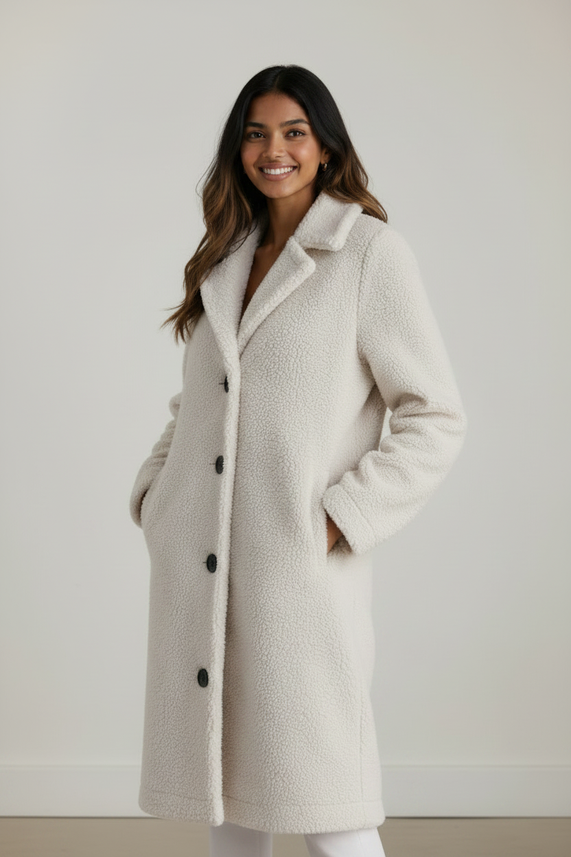 Cozy Essentials | Women's Coat with Soft Teddy Fleece for Stylish Warmth