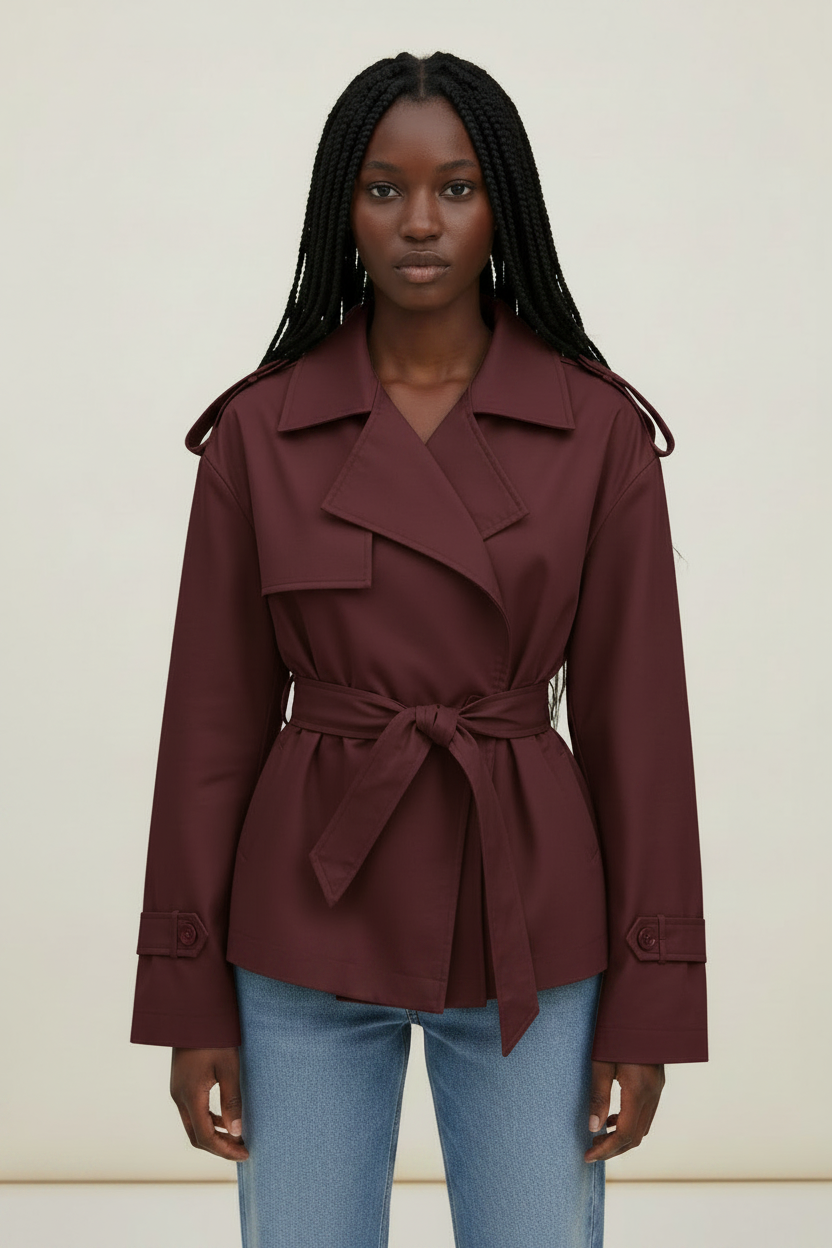 Women's Belted Trench Coat | Classic Longline Outerwear
