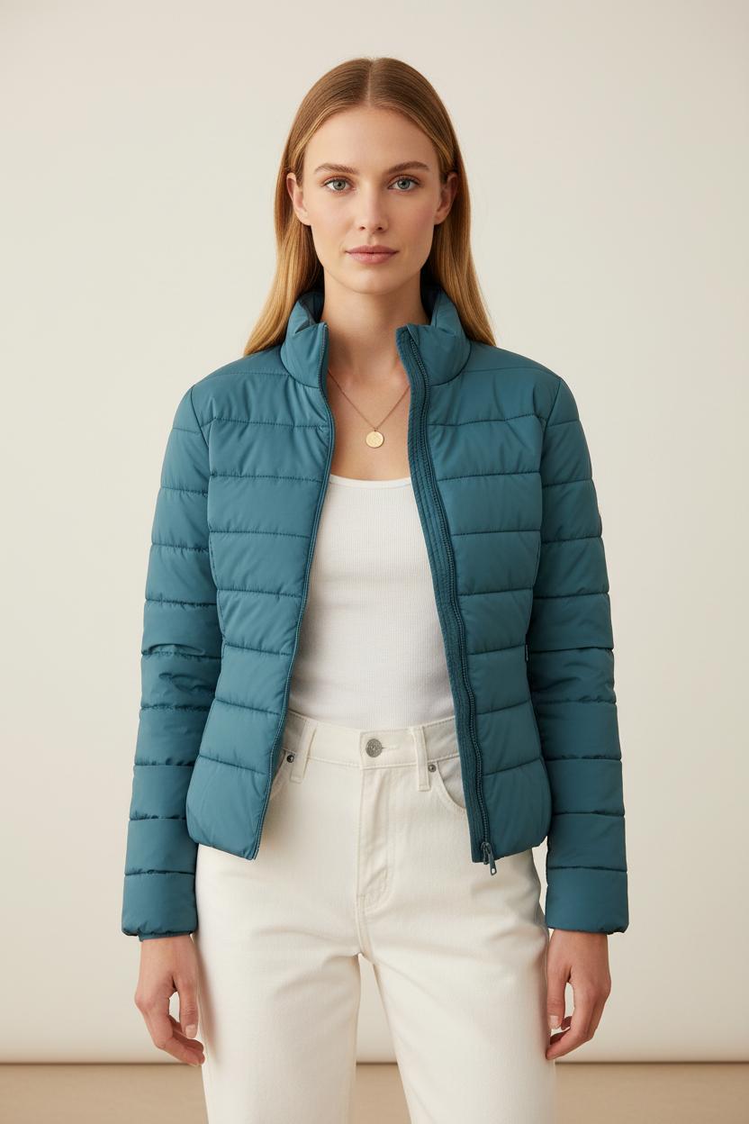 Elegant Collection | Black Puffer Jacket for Women with Slim Fit Design | Lightweight Comfort for All Seasons
