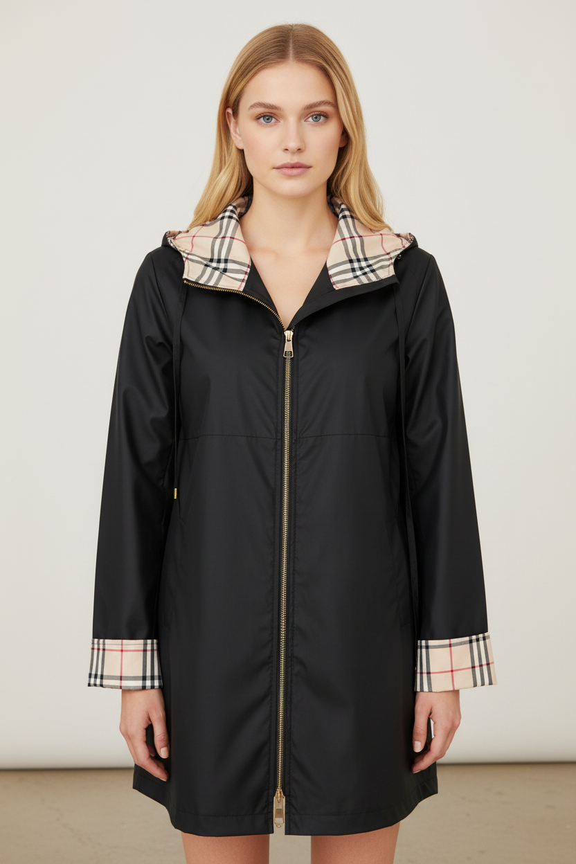 Women's Waterproof Coat with Adjustable Hood